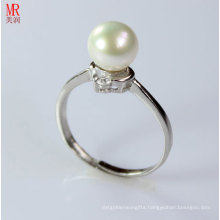 Silver Pearl Ring  (ER1608)